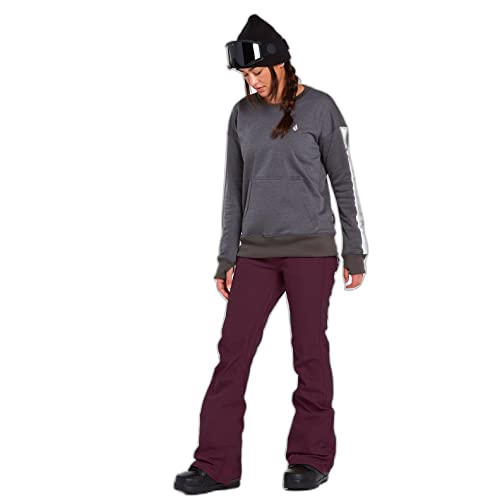 Volcom Damskie spodnie śniegowe ze streczu śnieżnego, Merlot, XL