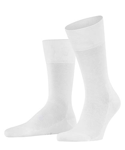 FALKE Mężczyźni Skarpety Tiago M SO Bawełna jednokolorowe 1 Para, Biały (White 2000), 45-46
