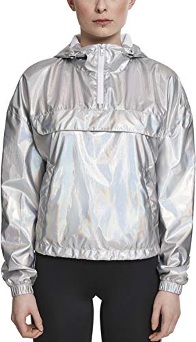 Urban Classics damska kurtka przeciwwiatrowa, przejściowa, holograficzna