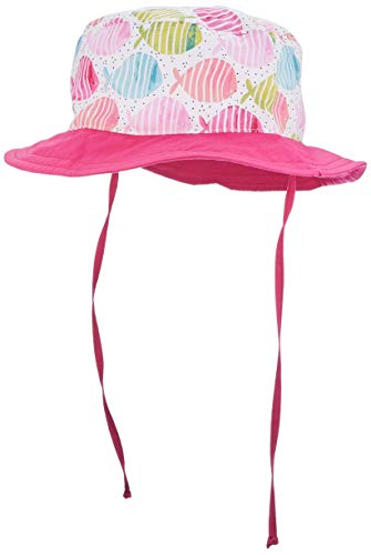 maximo Dziewczęcy kapelusz czapka, Wielokolorowy (delikatny różowo-zielony-ryby 35), 51 cm
