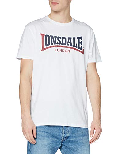 Lonsdale męski dwukolorowy top z długim rękawem