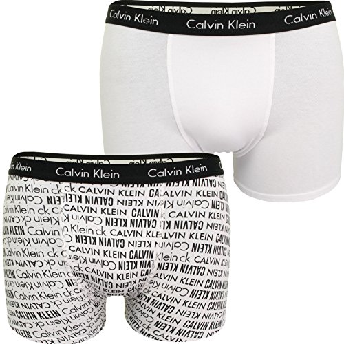 Calvin Klein 2 szt. bagażnik Bokserki (szorty) Chłopcy, White Pr/White, 14-16 lat