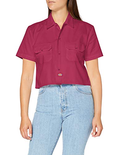 Dickies Damska koszula Silver Grove, Różowa jagoda, XL