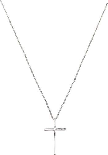 Urban Classics Spinki do mankietów unisex Big Basic Cross Necklace, Silver, jeden rozmiar