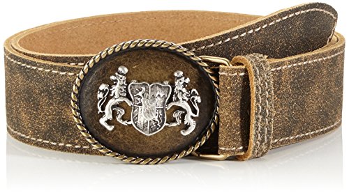 Werner Trachten Pasek do stroju ludowego, uniseks, Brązowy (Rustico Braun 101), 120