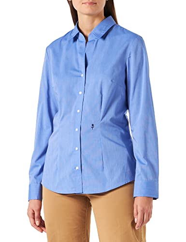 Seidensticker Damska bluzka - bez prasowania, wąska taliowana koszula - Slim Fit - bluzka koszulowa - kołnierz koszula-bluzka - długi rękaw - 100% bawełna