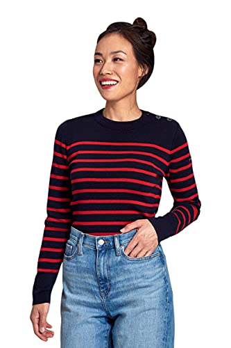 Armor Lux Damski sweter Marin Briac Femme, wielokolorowy (Ii9 Rich Navy/Braise Ii9), 44