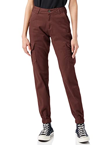 Urban Classics Damskie spodnie cargo z wysokim stanem Spodnie Kobiety , Cherry , 28