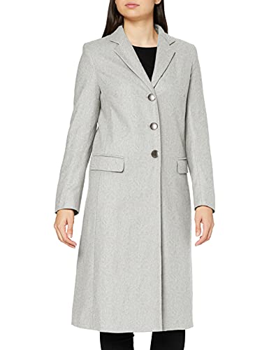 Helene Berman Damski płaszcz wełniany College Coat, szary, L