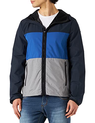 Geox Męska kurtka M Grecale C, Niebieski (Blues/Royali/Mel.tit F), 46