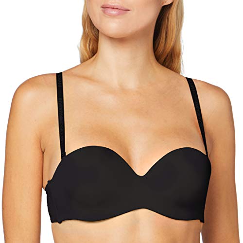 Emporio Armani Damski biustonosz Basic Bonding z mikrofibry Bandeau bez ramiączek, dopasowany, formowany biustonosz