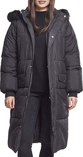 Urban Classics Damska kurtka oversize ze sztucznego futra, czarny (Blk/Blk 00017), 4XL
