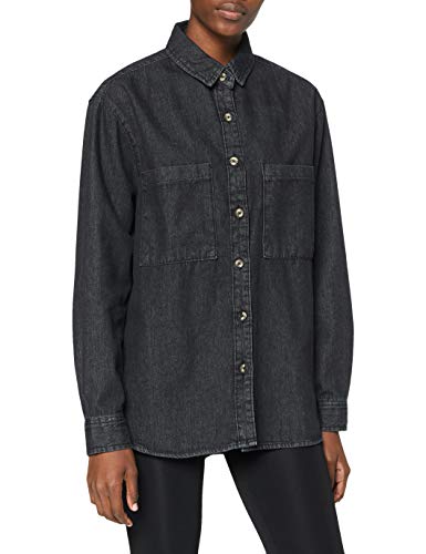 Urban Classics Damska koszula damska, Black Stone Washed, M