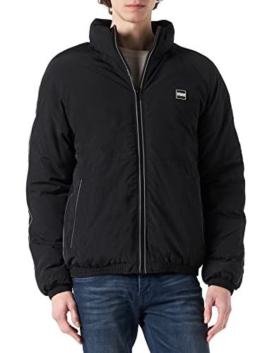 Urban Classics Męska kurtka Reflective Piping Jacket, Black (Black 0007), M