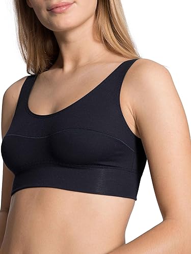 CALIDA Elastyczny biustonosz z miękkim ściągaczem damski, Dark Lapis Blue, 36-38