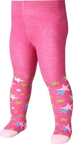 Playshoes Dziecięce rajstopy dla chłopców i dziewcząt, elastyczne bawełniane rajstopy z wygodnym ściągaczem, sprawdzone pod kątem substancji szkodliwych, z wzorem w gwiazdki.