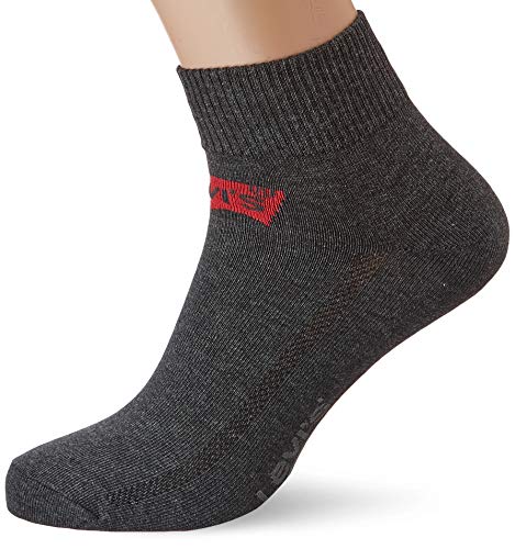 Levi's Skarpety z logo Mid Cut Batwing Skarpety Uniseks,Mehrfarbig (Anthracite Melange/ Black 267),43-46 EU