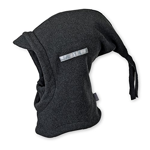 Sterntaler Chłopięca czapka Schalmütze Sciarpa, Szary (Anthrazit Melange 592), 6.5