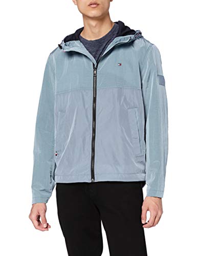 Tommy Hilfiger Lekka kurtka męska z kapturem, Colorado Indigo, S