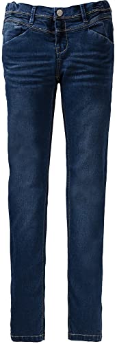 Name It Jeansy Dziewczęce Nitsus Indigo K Skinny Dnm Noos, Ciemno-Niebieskie, 128 cm