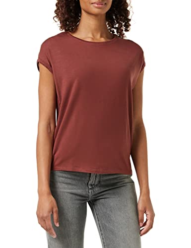Vero Moda Vmava Plain Ss Top Ga Noos Koszulka Kobiety, SABLE, XS