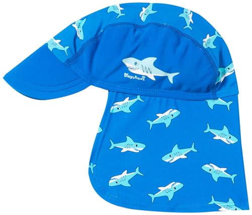 Playshoes Rekin Chłopięca Czapka Ochronna, Niebieski, L