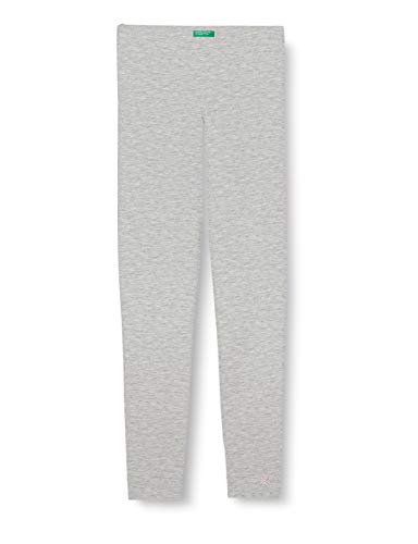 United Colors of Benetton (Z6ERJ) Legginsy dziewczęce, Melanż jasnoszary 501, 74