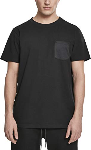 Urban Classics Męski T-shirt z kieszenią na piersi Modal Mix Pocket Tee