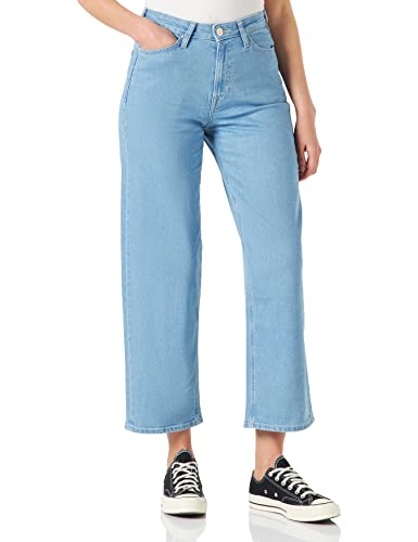 Lee Dżinsy damskie z szerokimi nogawkami proste, Bleu (Fernwood Light Ng), 29W / 31L