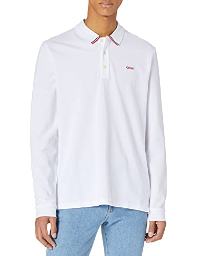 HUGO Męska koszulka polo, White100, S