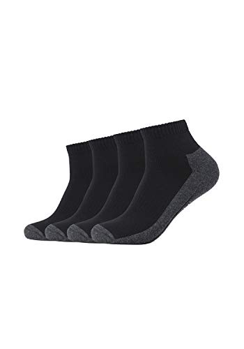 Camano Krótkie skarpety sportowe unisex »Maxi« z funkcją Pro-Tex, 4 sztuki w opakowaniu, bez gumowego ucisku, czarny (Black 0005), 47/50 cm