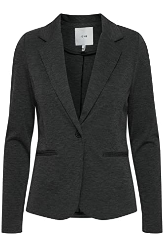 ICHI KateIH Bl blezer damski, Ciemnoszary melanż (10021), XXL