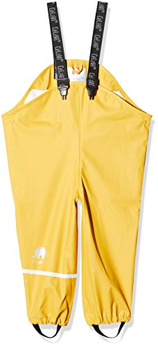 Celavi Dziecięce spodnie przeciwdeszczowe w wielu kolorach, żółty (Mineral Yellow 372), 70 cm