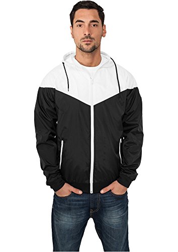 Urban Classics Kurtka męska odzież Arrow Windrunner, Blk/Wht, 3XL