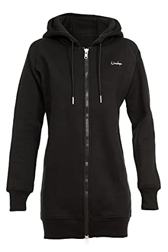 WINSHAPE Damska bluza z kapturem, czarny, M