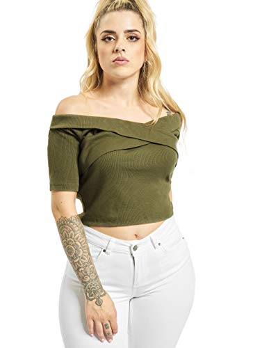 Urban Classics Damska koszulka z odkrytymi ramionami Cross Rib Tee