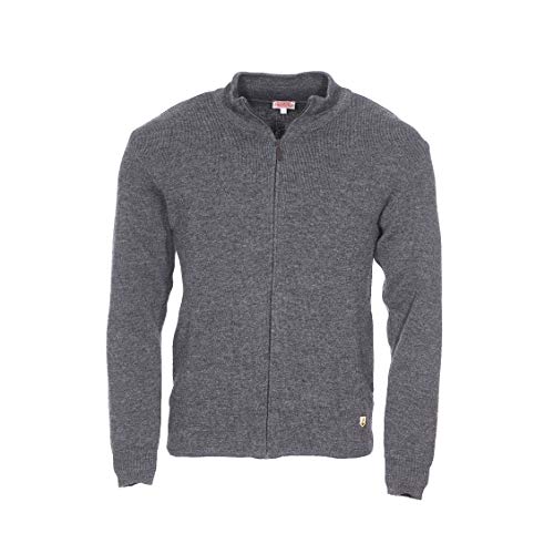 Armor Lux Męski kardigan Plouescat Héritage Homme, Gris (150 Gris Chiné 150 Gris Chiné), L