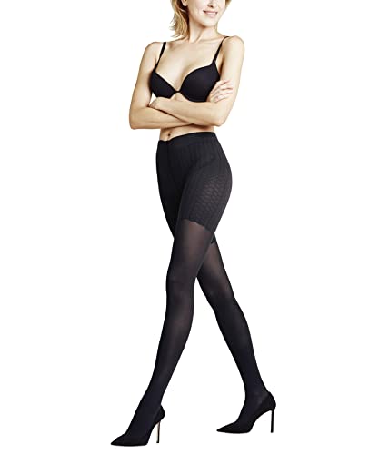 FALKE Kobiety Rajstopy Cellulite Control 50 DEN W TI Półprzezroczyste 50 Den przeciw cellulitowi 1 Para, Czarny (Black 3009), S