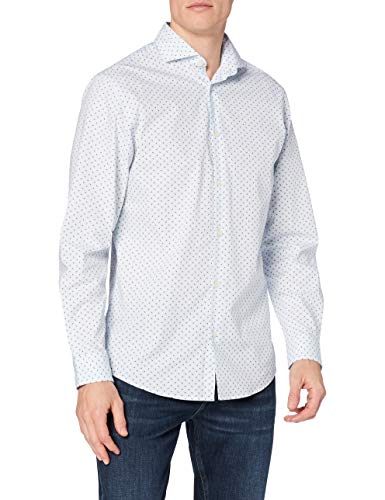 SELECTED HOMME męska koszula Slhslimsel-Flow Shirt Ls AOP B Noos koszula biznesowa