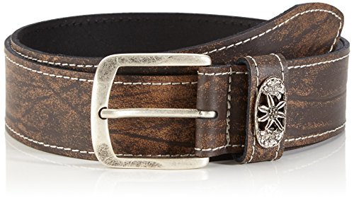 Werner Trachten Pasek do stroju ludowego, uniseks, Brązowy (brązowy Rugato 565), 85