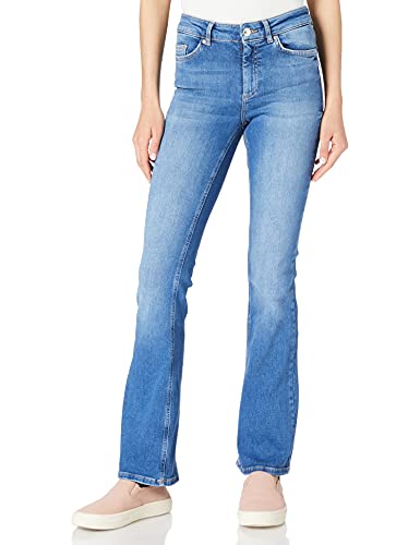 ONLY OnlBlush Life Mid dżinsy damskie Flared, niebieski (medium blue denim), S x 32L