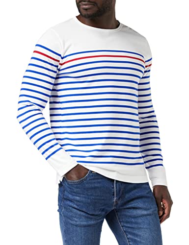 Armor Lux Marinière Rempart Homme męska koszulka z długim rękawem, biały (Pm8 Blanc/Etoile/Braise Pm8), 3XL