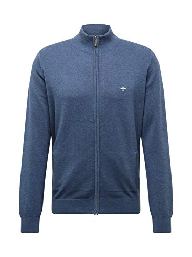 FYNCH-HATTON Kardigan SFPK 212 - Basic kurtka z dzianiny - Superfine Cotton, Night, M