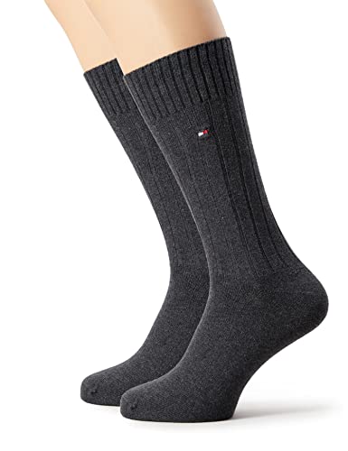 Tommy Hilfiger Skarpety męskie (2 sztuki), szary (Anthracite Melange 030), 47-49 EU