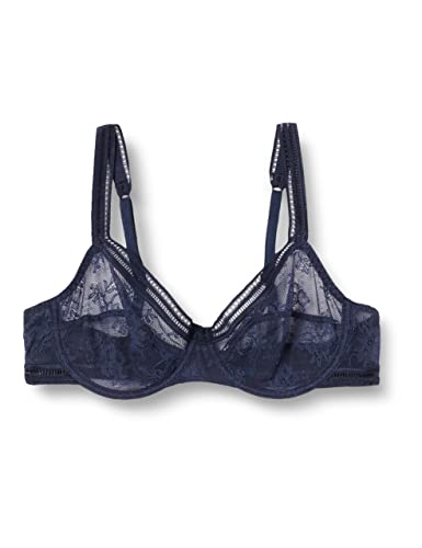 Maison Lejaby Damski biustonosz z fiszbinami Miss Lejaby, niebieski (Horizon 393), 70D