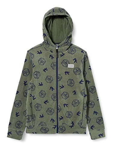 Lego Wear Chłopięca kurtka polarowa Lego Ninjago kurtka polarowa, 883 Dark Green, 104 cm