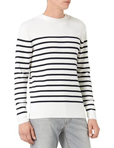 Armor Lux Sweter męski, Wielokolorowa (mleko/navire 6rl), XS