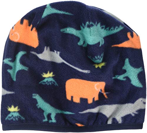 Sterntaler Czapka Slouch-beanie dla chłopców z motywem dinoma, niebieski (Marine 300), jeden rozmiar