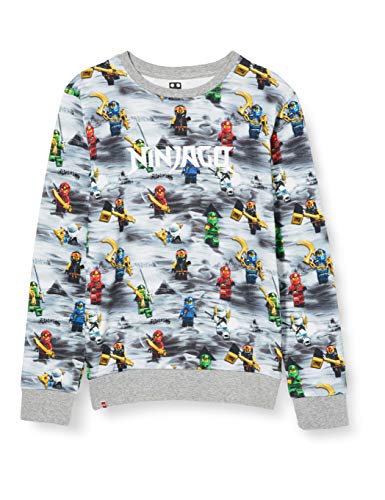 LEGO Bluza chłopięca Mw Ninjago, 921 szary melanż, 92 cm