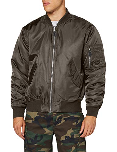 Brandit Kurtka męska MA-1, bomberka, kurtka lotnicza Blouson, antracytowy, XXL